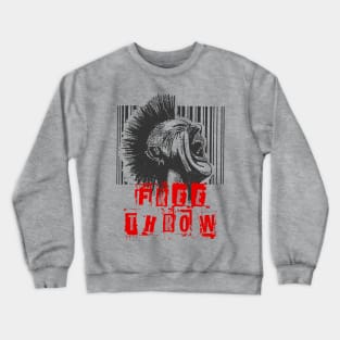 free throw on the barcode punk Crewneck Sweatshirt